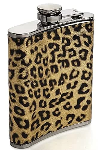 Eohak Leopard Print Flask 210ml (7oz) | Fun & Leakproof Stainless Steel for Parties thumbnail 5