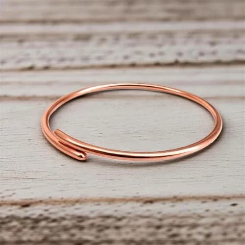 SHINDE EXPORTS Adjustable Pure Copper Leg Anklet Bracelet Kada 12 inches (30.48 cm) | Unisex Indian Jewelry thumbnail 7