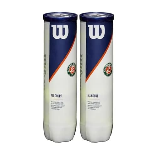 Wilson Roland Garros Official Tennis Balls 8 Balls (2 Cans) | Approved by French & International Tennis Federations thumbnail 1