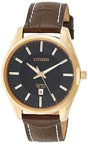 Citizen BI1033-04E Quartz Men's Watch 42mm (1.65 in) with Date, Brown Leather Strap thumbnail 1