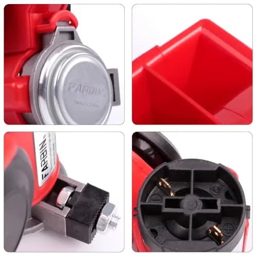 FARBIN 150dB Loud Air Horn Kit with Compressor 12V | Universal Fit for Trucks, Cars, SUVs thumbnail 4