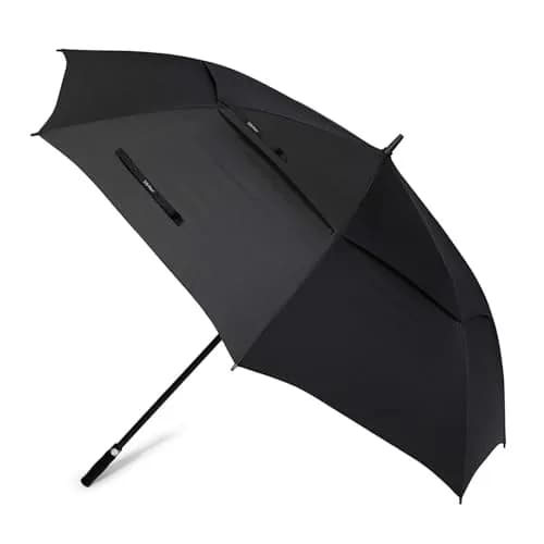 G4Free 72 Inch Oversize Golf Umbrella Auto Open Double Canopy Windproof Black thumbnail 1
