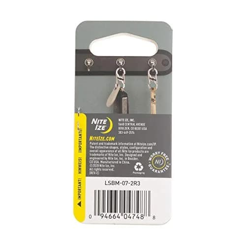 Nite Ize S-Biner MicroLock Locking Keychain Carabiner, Spectrum | Twist Lock Stainless Steel Key Clip thumbnail 6