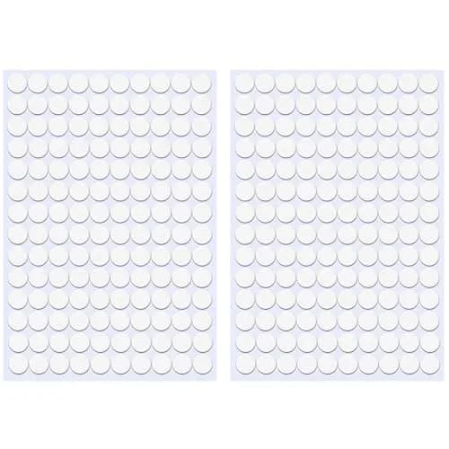 ZXUEZHENG White 12mm Self-Adhesive Screw Hole Stickers (Pack of 140) - Furniture Screw Covers - main product image