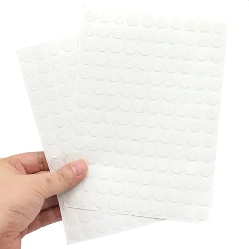 ZXUEZHENG White Self-Adhesive Screw Hole Stickers 12mm (0.47") | 280-Piece Pack for Furniture & Cabinets thumbnail 5