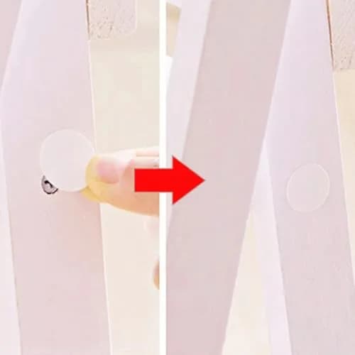 ZXUEZHENG White Self-Adhesive Screw Hole Stickers 12mm (0.47") | 280-Piece Pack for Furniture & Cabinets thumbnail 7