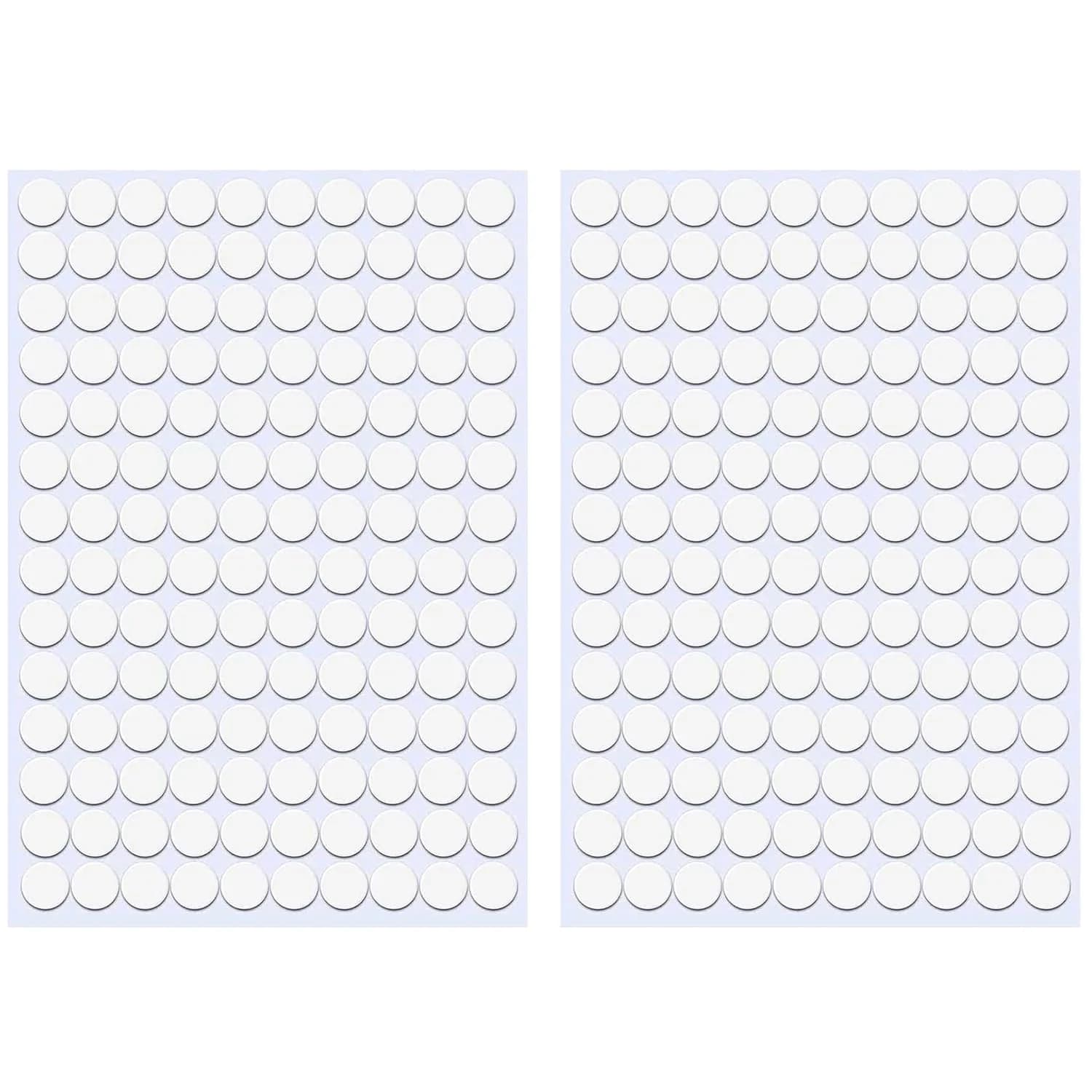 ZXUEZHENG Self-Adhesive Screw Hole Stickers White 21mm (0.83") | Covers Furniture Screw Holes — White / 12mm