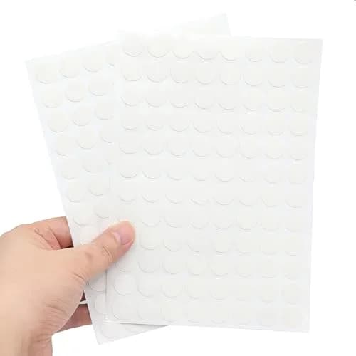 ZXUEZHENG White Screw Hole Stickers | 192-Count (96 per Sheet) for Furniture thumbnail 5