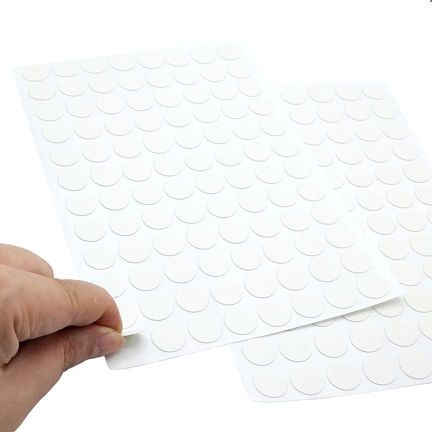 ZXUEZHENG White Screw Hole Stickers | 192-Count (96 per Sheet) for Furniture - view 3
