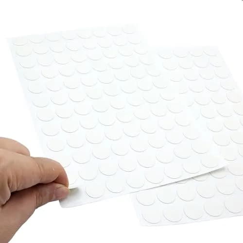 ZXUEZHENG White Screw Hole Stickers | 192-Count (96 per Sheet) for Furniture thumbnail 3