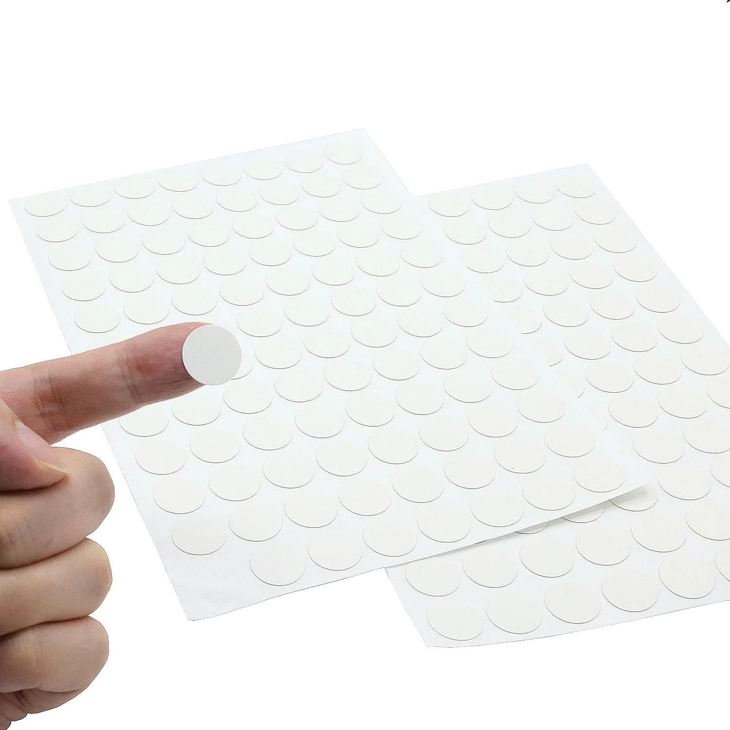 ZXUEZHENG White Screw Hole Stickers | 192-Count (96 per Sheet) for Furniture - view 4