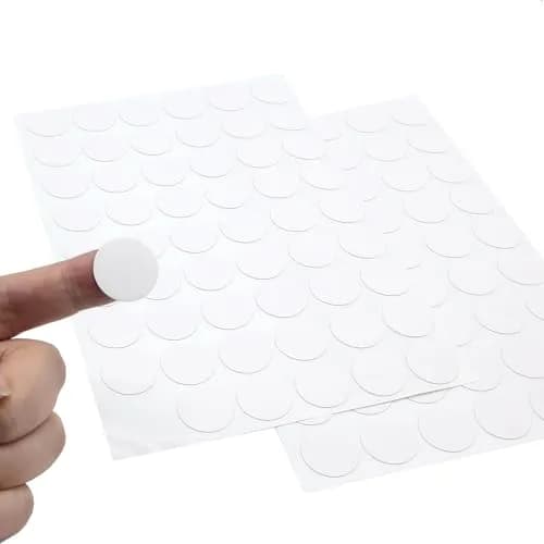 ZXUEZHENG Self-Adhesive Screw Hole Stickers White 21mm (0.83") | Covers Furniture Screw Holes thumbnail 4