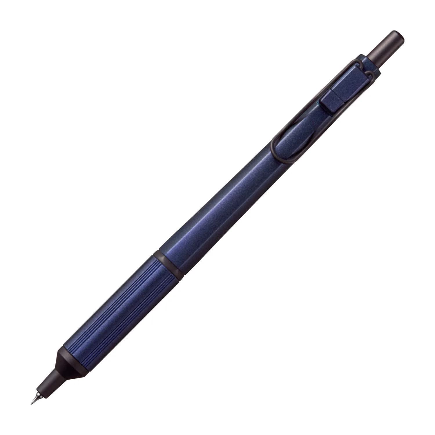 Uni Jetstream EDGE 0.28mm Ballpoint Pen, Navy Body, Black Ink | Ultra-Fine Line for Precise Writing — Black,Blue