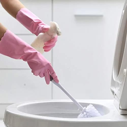 HSL Latex-Free Cleaning Gloves, Cotton Flocked Liner, 2 Pairs, Medium (135 g / 0.3 lb) thumbnail 6
