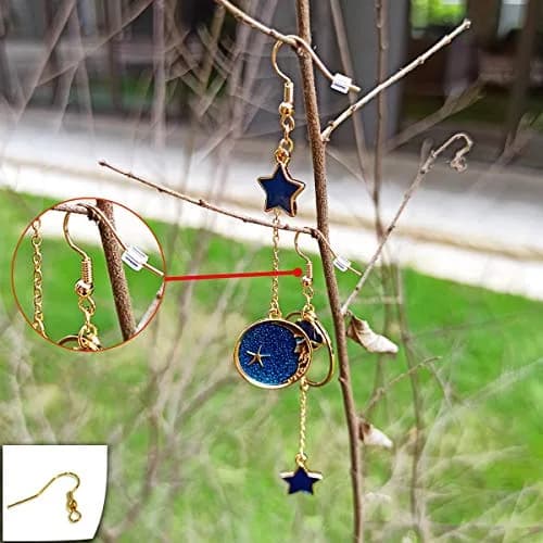 TTSAM Gold Plated Earring Hooks with Ball and Coil, Hypoallergenic Ear Wires for Jewelry Making | 120 Pcs (19x18mm) thumbnail 3