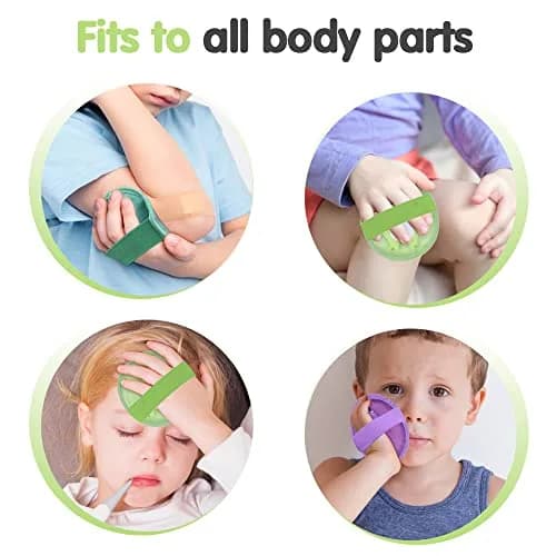 Hilph Kids Ice Packs for Boo Boos, Reusable 3 Pack Gel Ice Packs with Soft Backing 11.9cm x 11.9cm (4.7"x4.7") | Dual-Sided Cold & Hot Therapy thumbnail 5