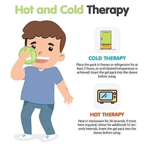 Hilph Kids Ice Packs for Boo Boos, Reusable 3 Pack Gel Ice Packs with Soft Backing 11.9cm x 11.9cm (4.7"x4.7") | Dual-Sided Cold & Hot Therapy thumbnail 6