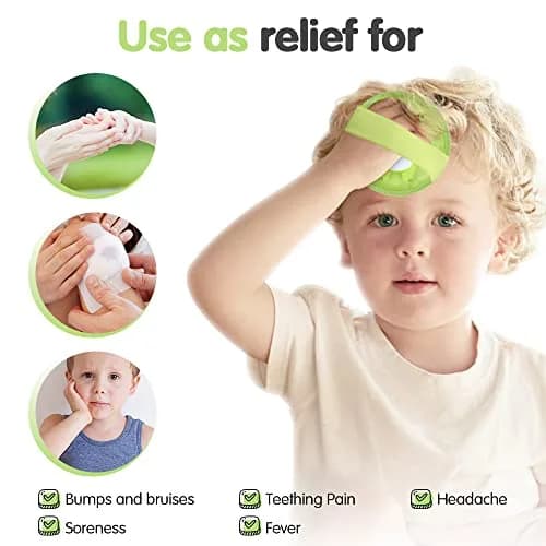 Hilph Kids Dino Ice Packs with Plush Strap - Set of 3 Flexible Gel Packs for Boo Boos - view 2