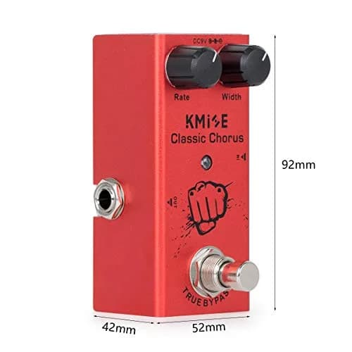 lotmusic Classic Chorus Electric Guitar Effects Pedal 92mm (3.62in) | True Bypass Analog Chorus thumbnail 7