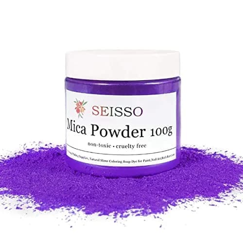SEISSO Purple Mica Powder for Epoxy Resin 3.5 oz | Cosmetic Grade for Soap & Art thumbnail 2