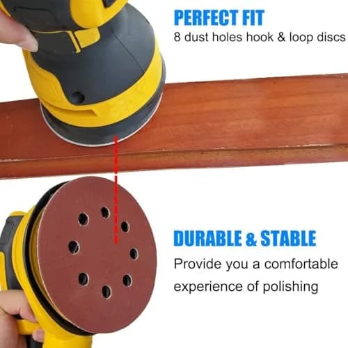 Tockrop 5 Inch 8 Hole Aluminum Alloy Replacement Sanding Pad for Dewalt DWE6423/6423K, DWE6421/6421K, DCW210B | Heavy-Duty Metal Backing thumbnail 5