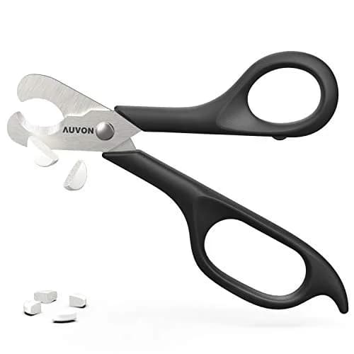 AUVON Scissors-Shaped Pill Cutter Black | FDA Approved, Doctor Recommended for Easy Tablet Splitting thumbnail 1