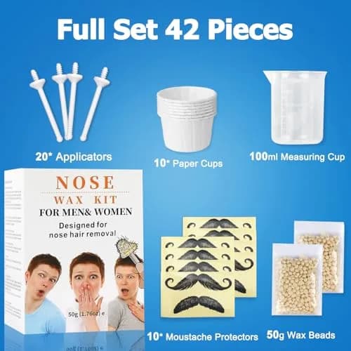 CoFashion Nose Wax Kit 50g (1.76 oz) | Painless Hair Removal for Nostrils & Ears thumbnail 2