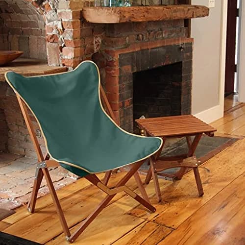 BYER OF MAINE Pangean Butterfly Chair, Easy-Fold Hardwood Sling Chair, 81cm (32") H x 58cm (23") W x 69cm (27") D thumbnail 9