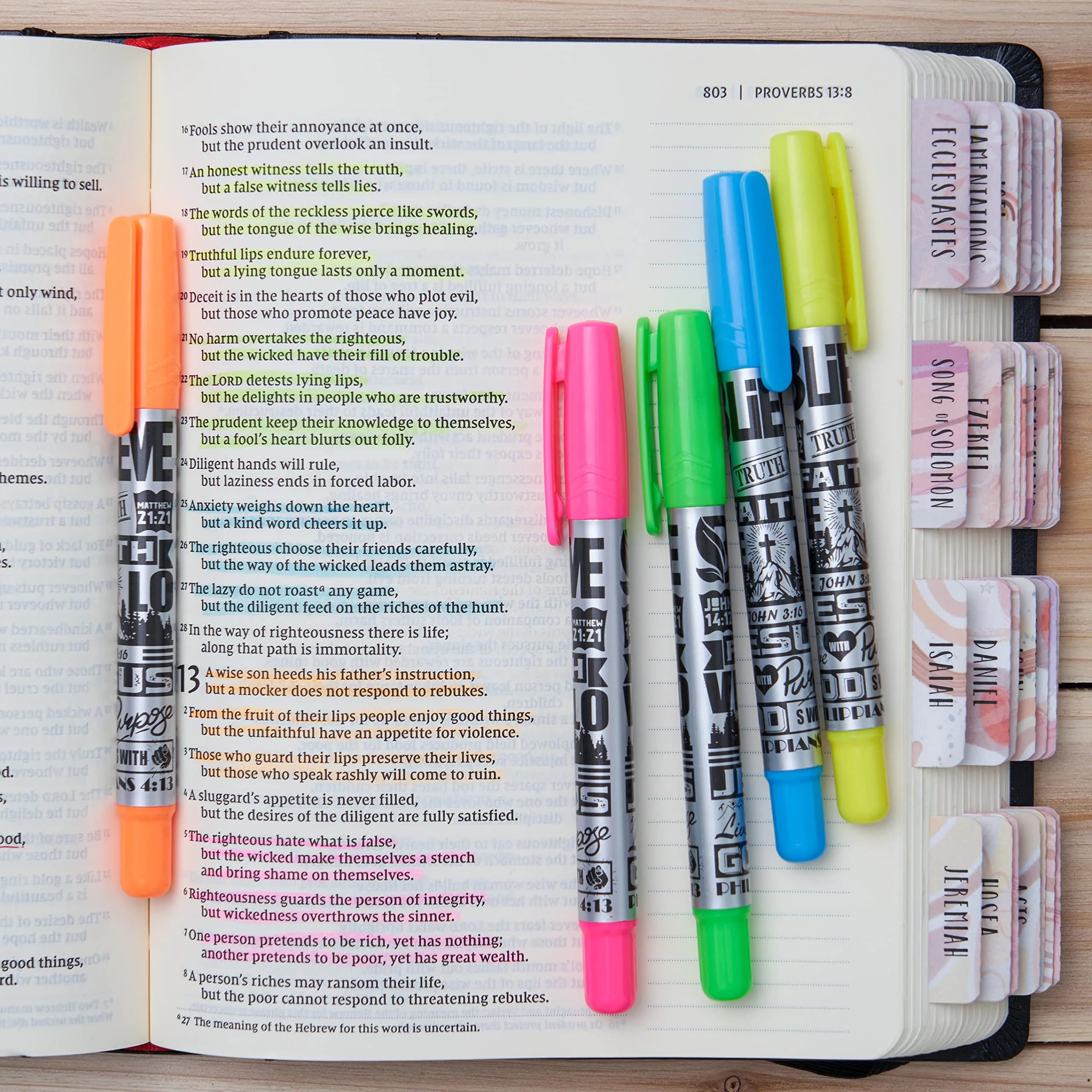BLIEVE Aesthetic Gel Pens and Highlighters Set 10-Piece | Smooth Ink, No Bleed, Bible Journaling - view 5