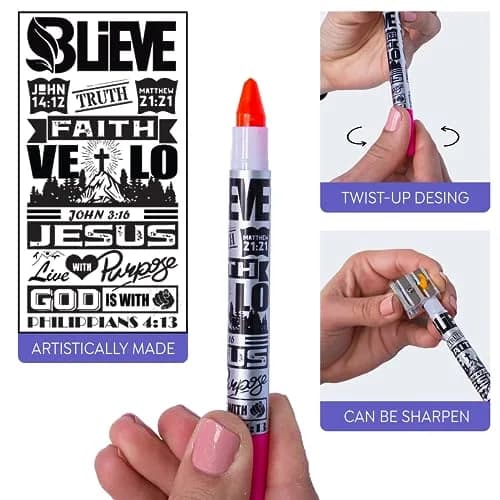 BLIEVE Aesthetic Gel Pens and Highlighters Set 10-Piece | Smooth Ink, No Bleed, Bible Journaling thumbnail 6