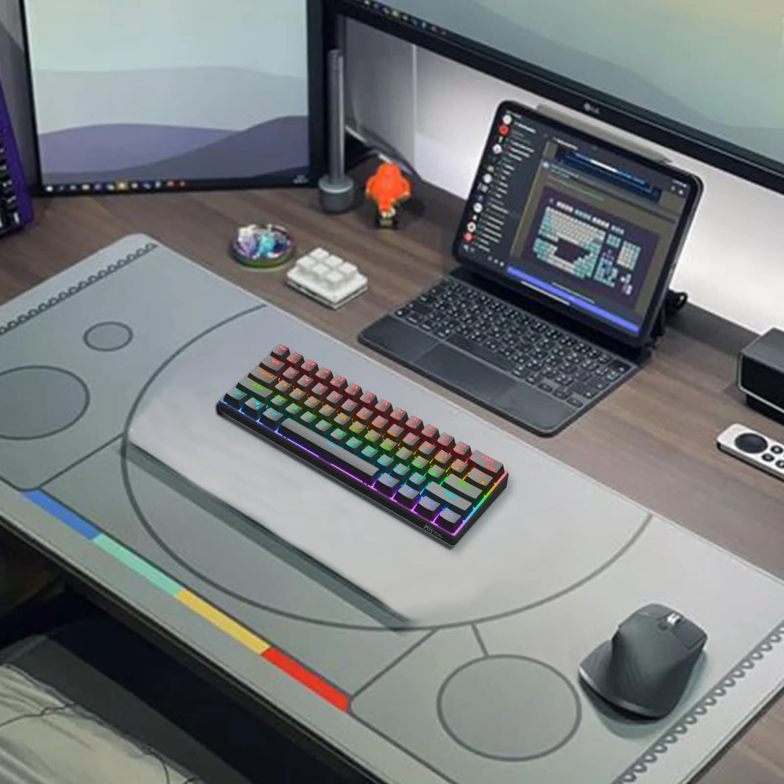 RK ROYAL KLUDGE RK61 Wired 60% Mechanical Gaming Keyboard with Hot-Swappable Blue Switches & RGB Backlighting | Programmable QMK/VIA - view 8