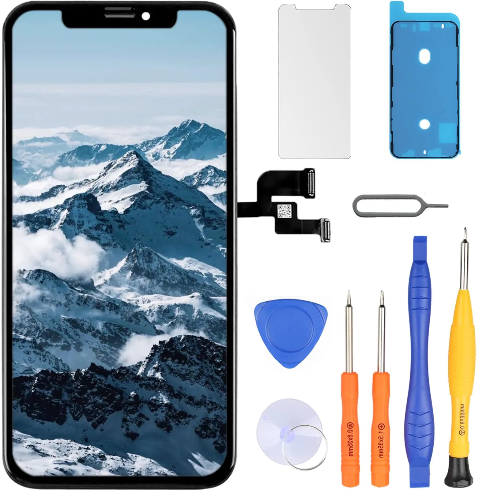 LL TRADER iPhone 14 Screen Replacement 6.1" FHD LCD Display with Repair Kit — 5.8" for XS