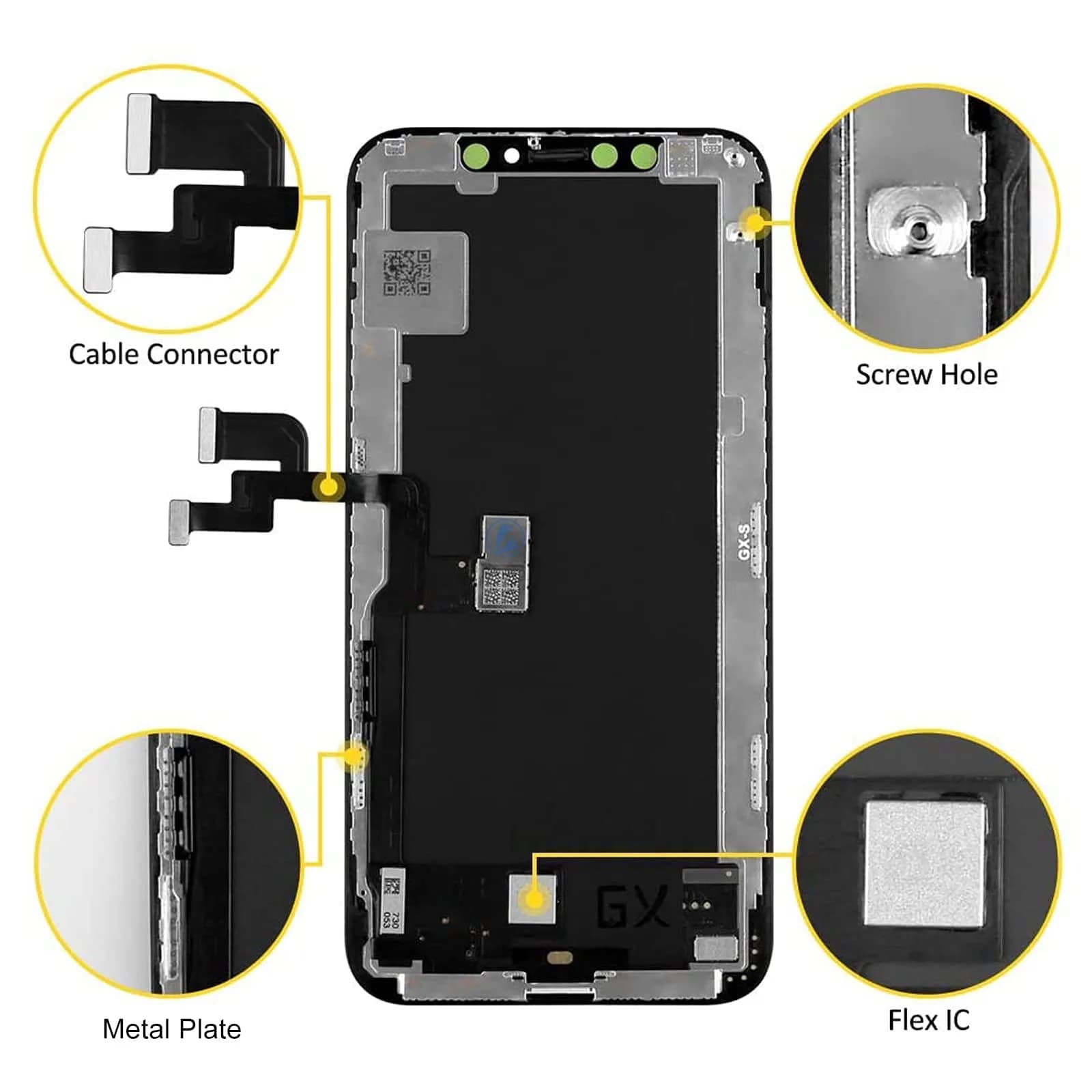 LL TRADER iPhone XS LCD Screen Replacement 5.8'' (14.7 cm) with Repair Kit | FHD Retina Display - view 5