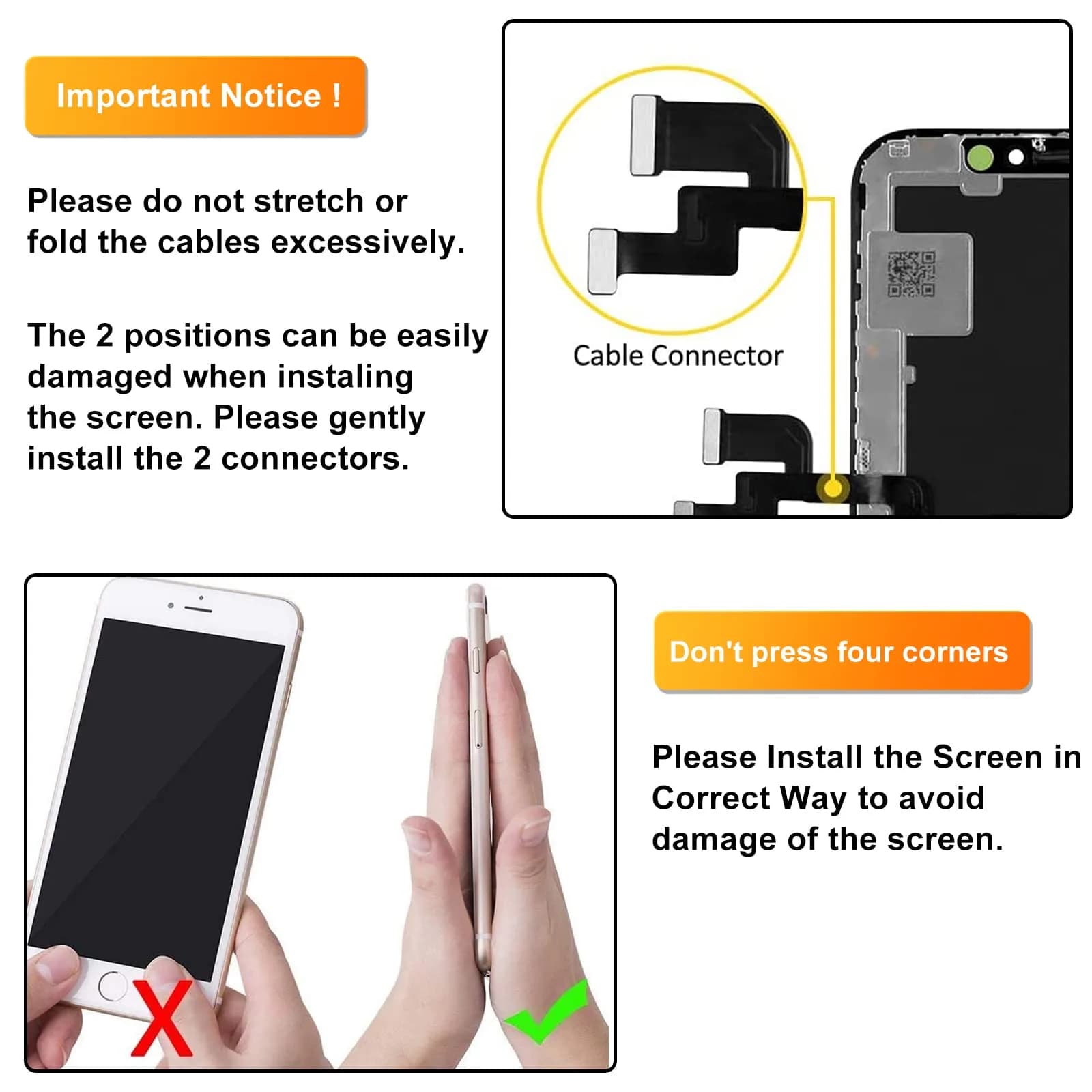 LL TRADER iPhone XS LCD Screen Replacement 5.8'' (14.7 cm) with Repair Kit | FHD Retina Display - view 7