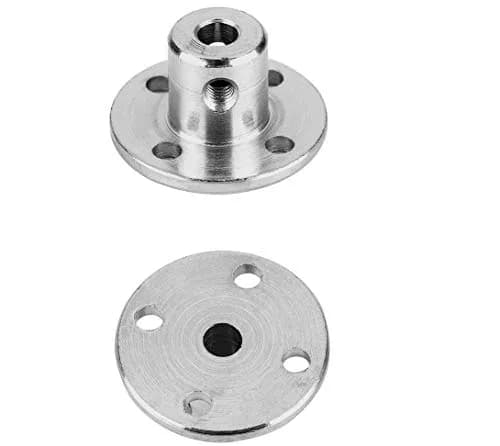 daier 4mm Flange Coupling Connector Set with Hex Wrench & Screws | 4 Pieces, 12mm Height, M3 Screws thumbnail 2