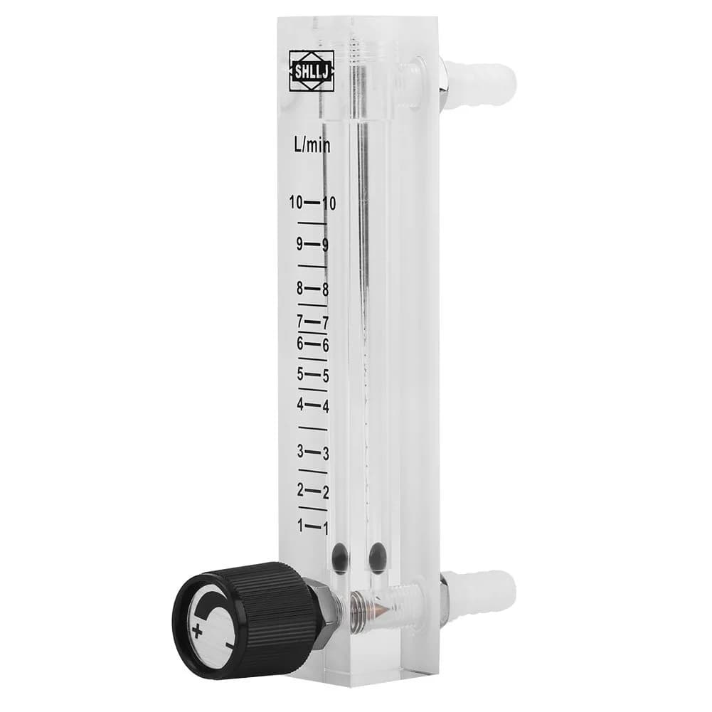Yanmis Gas Flowmeter 1-10 LPM Acrylic Industry-Grade Gas Measurement Tool