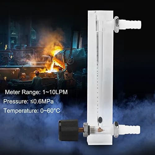 Yanmis Gas Flowmeter 1-10 LPM Acrylic Industry-Grade Gas Measurement Tool thumbnail 9