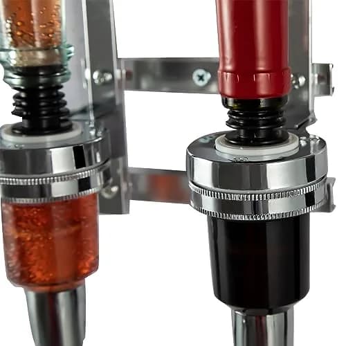MUGLIO 2 Bottle Wall Mounted Liquor Dispenser Stand | Modern Aluminum Alloy Bar Butler Bracket thumbnail 6