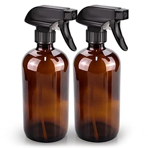 Bontip Amber Glass Spray Bottle 473ml (16 oz) 2-Pack | Shields from Light Damage thumbnail 1