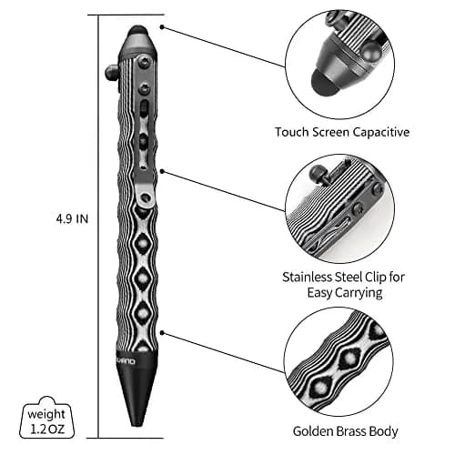 Cool Hand 4.5'' G10 Bolt Action Pen | Refillable Ballpoint Ink, Ergonomic Design thumbnail 3