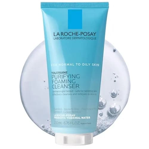 La Roche-Posay Toleriane Purifying Foaming Facial Cleanser, Oil-Free Face Wash for Sensitive Skin, 200ml - main product image