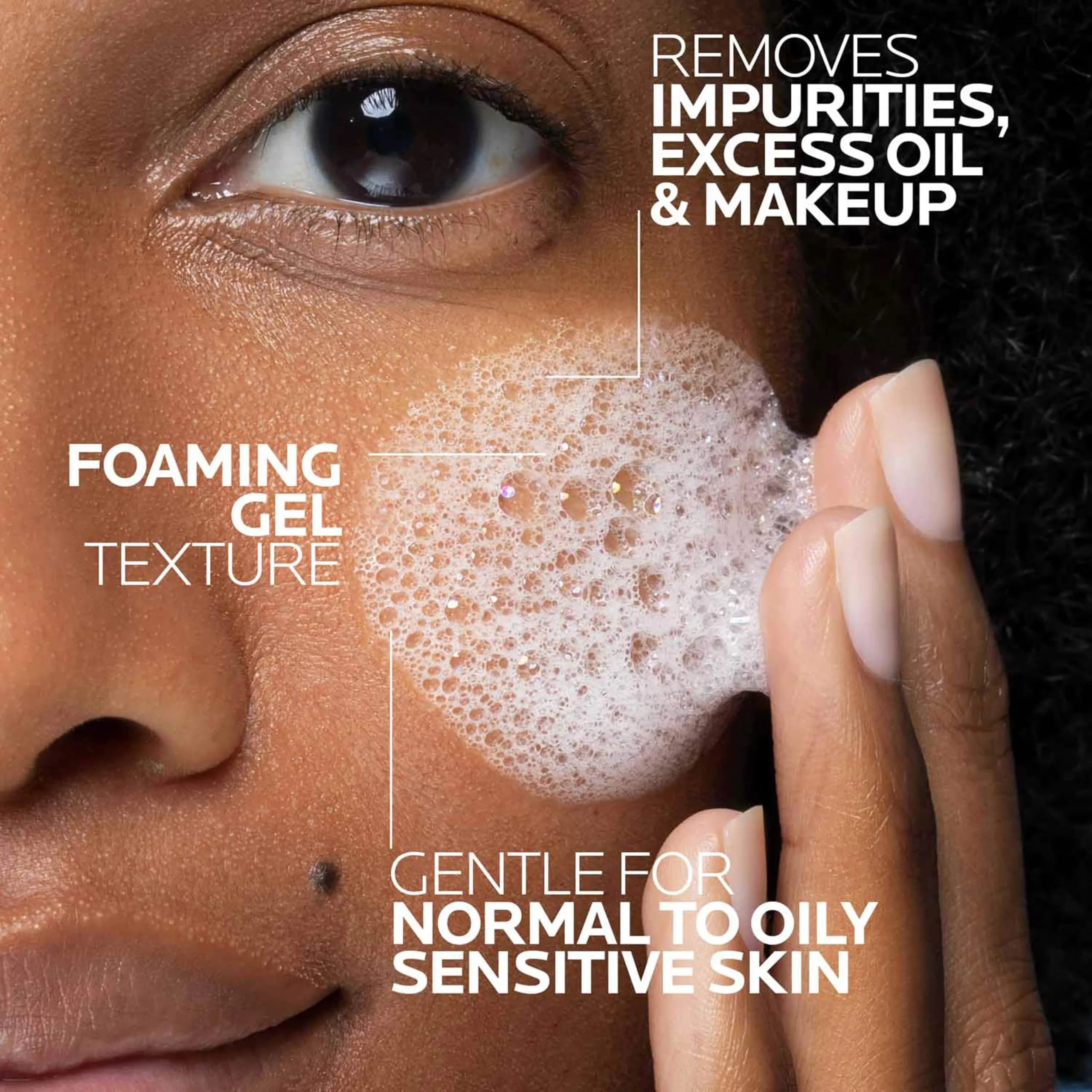 La Roche-Posay Toleriane Purifying Foaming Facial Cleanser, Oil-Free Face Wash for Sensitive Skin, 200ml - view 3