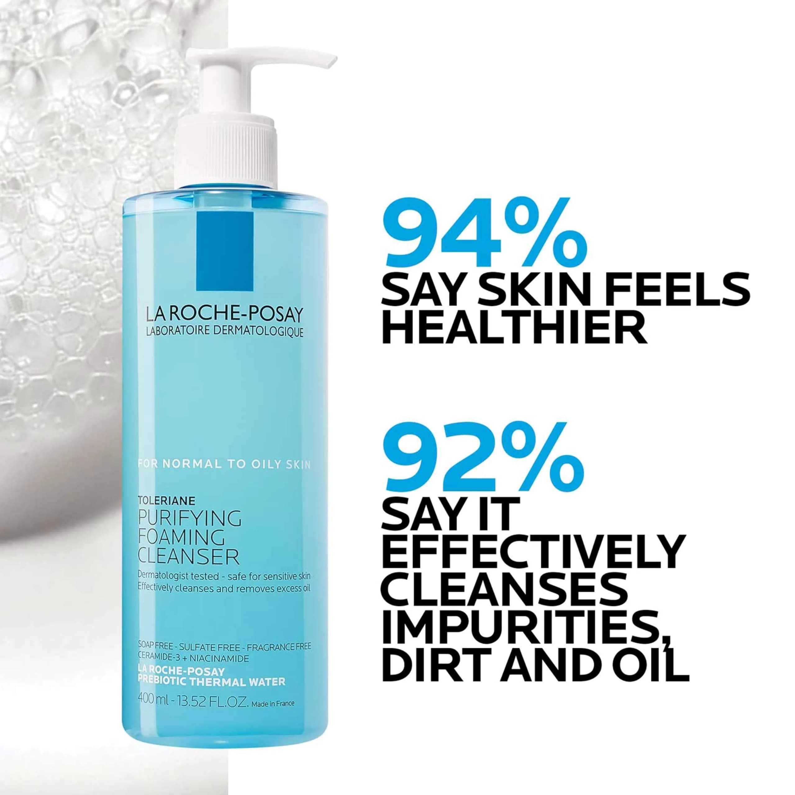La Roche-Posay Toleriane Purifying Foaming Facial Cleanser, Oil-Free Face Wash for Sensitive Skin, 200ml - view 4