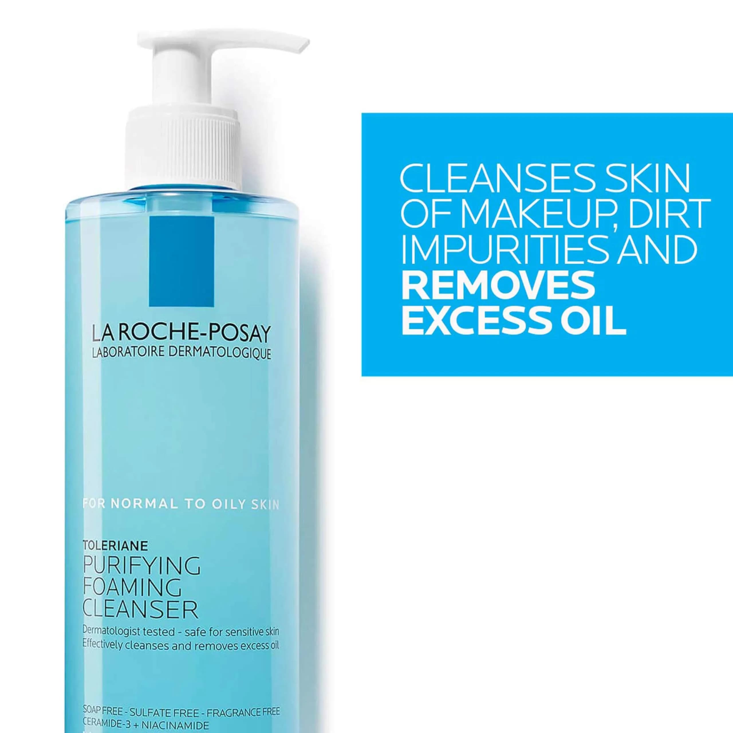 La Roche-Posay Toleriane Purifying Foaming Facial Cleanser, Oil-Free Face Wash for Sensitive Skin, 200ml - view 5