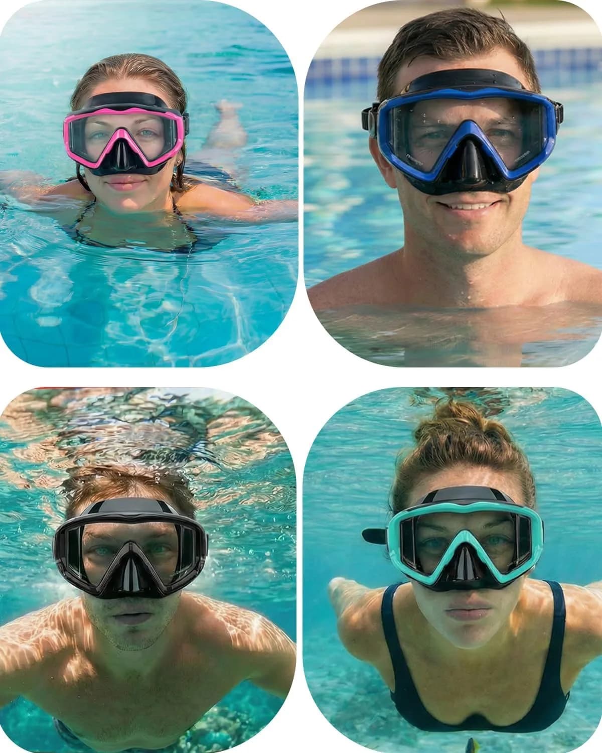 AQUA A DIVE SPORTS Adult Diving Mask with 180° Field of View & Anti-Fog Lenses | 318 g (0.7 lb) - view 8