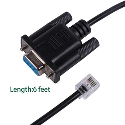 Suamdoen DB9 Serial RS232 to RJ12 6P6C Adapter Cable for APC PDU 6ft | Compatible with APC 940-0144A thumbnail 4