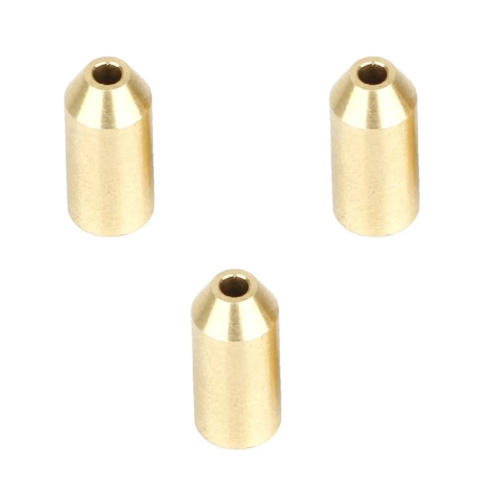 Acxico Brass Gas Refill Adapter for S.T Dupont Lighter | Leak-proof, Durable, Brass, 3 Pack — Gold