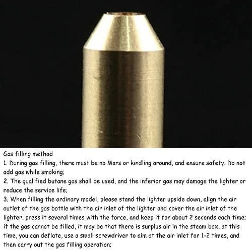 Acxico Brass Gas Refill Adapter for S.T Dupont Lighter | Leak-proof, Durable, Brass, 3 Pack thumbnail 6