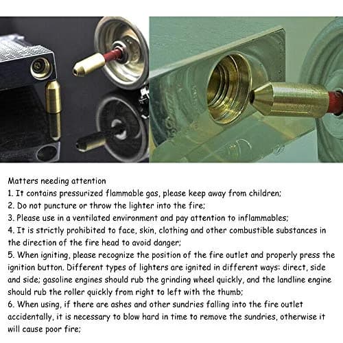 Acxico Brass Gas Refill Adapter for S.T Dupont Lighter | Leak-proof, Durable, Brass, 3 Pack thumbnail 3