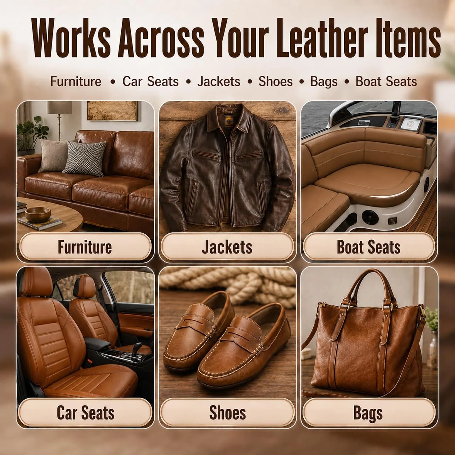ARCSSAI ARCSSAL Brown Leather Repair Kit | Restores Furniture, Sofas, Jackets, Car Seats & Purses - view 8